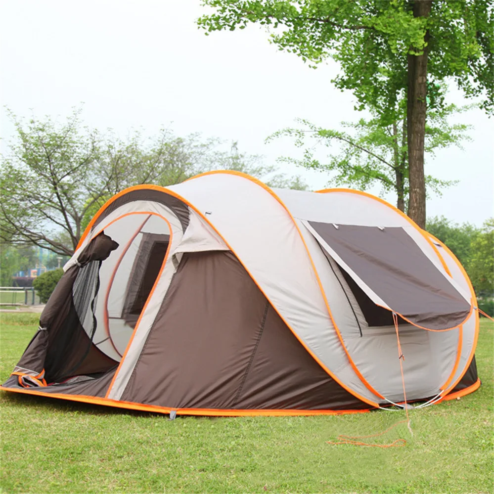 Boat Type Pop up Camp Tent Easy Quick Setup Luxury 4-8 People Waterproof Big Space Automatic Tents Camping Outdoor Open Tent