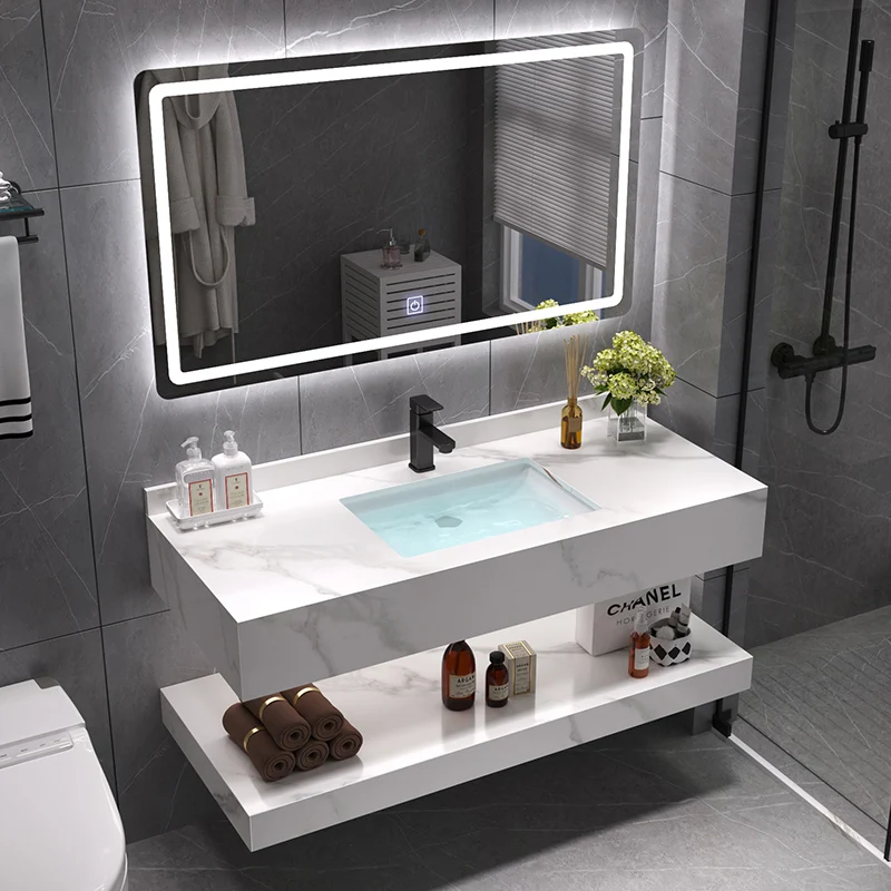 Lanjia AYZ015-100 2023 new 40 inch Traditional Modern Furniture cheap modern furniture Wall bathroom vanity sink