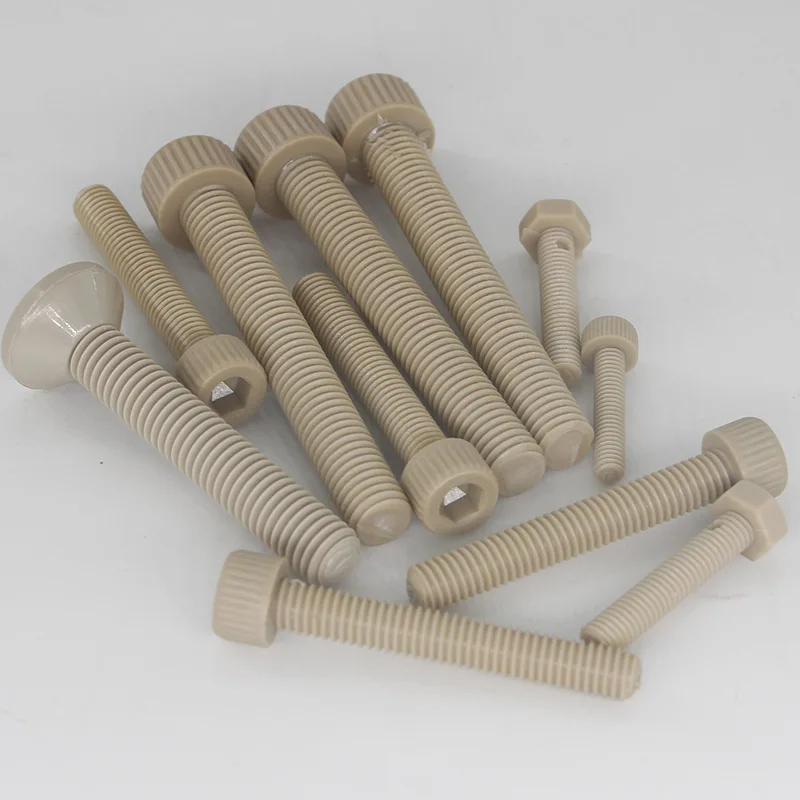 Customized Precision Plastic Screws Bolts Plastic Fastening Screws