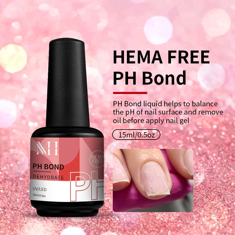 Nails Supplies Salon 15ml No Need Cure Air Dry Ph Bond Nail Prep Dehydrator And Ph Balancing Bond Primer As Base Step