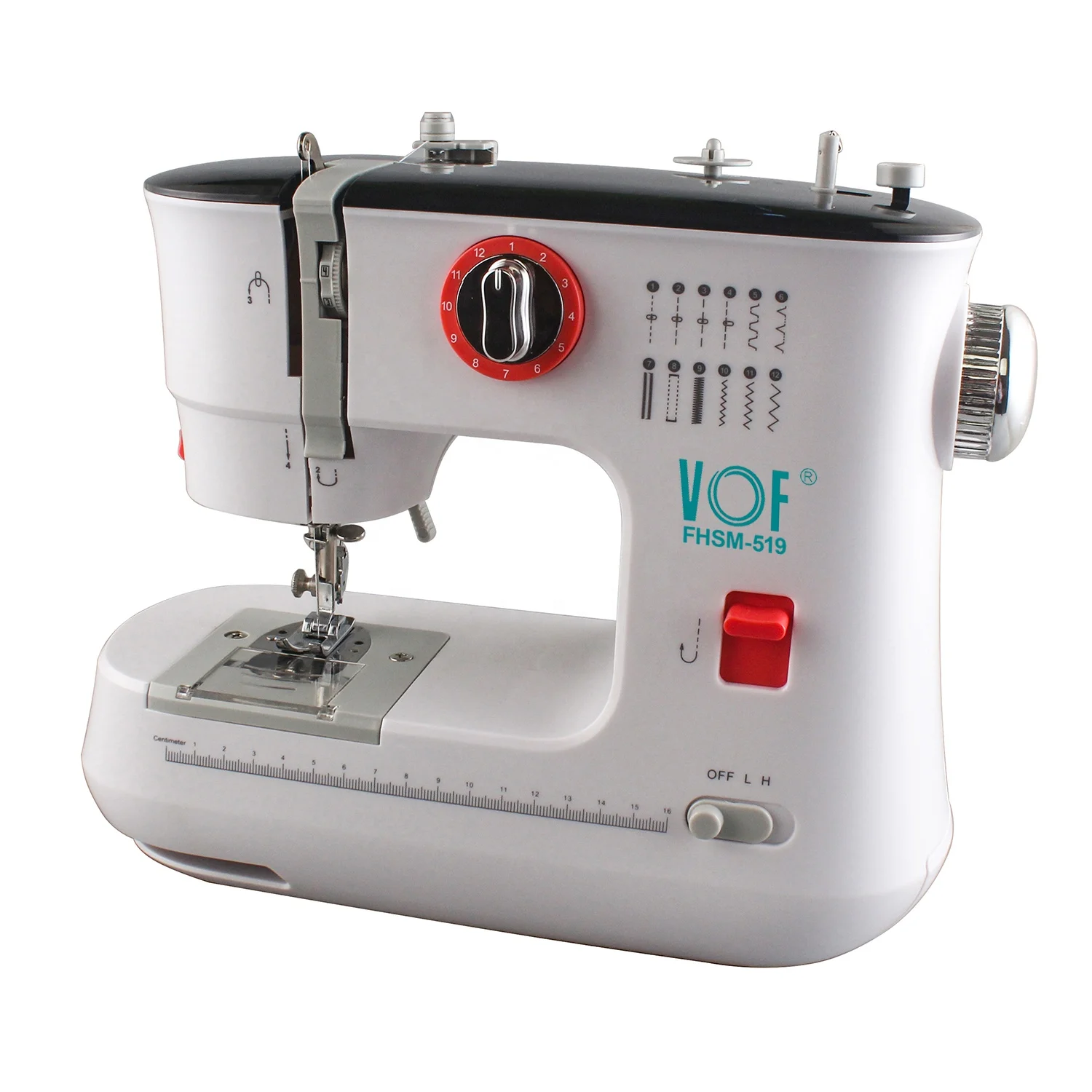 2022 New design 12 stitches household sewing lockstitch button hole sewing machine factory price