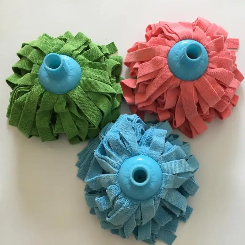 Easy Cleaning Spin Microfiber Micro Fiber Refill Twist Floor Replace Pad Magic Mop Clean Water Stripe Mop