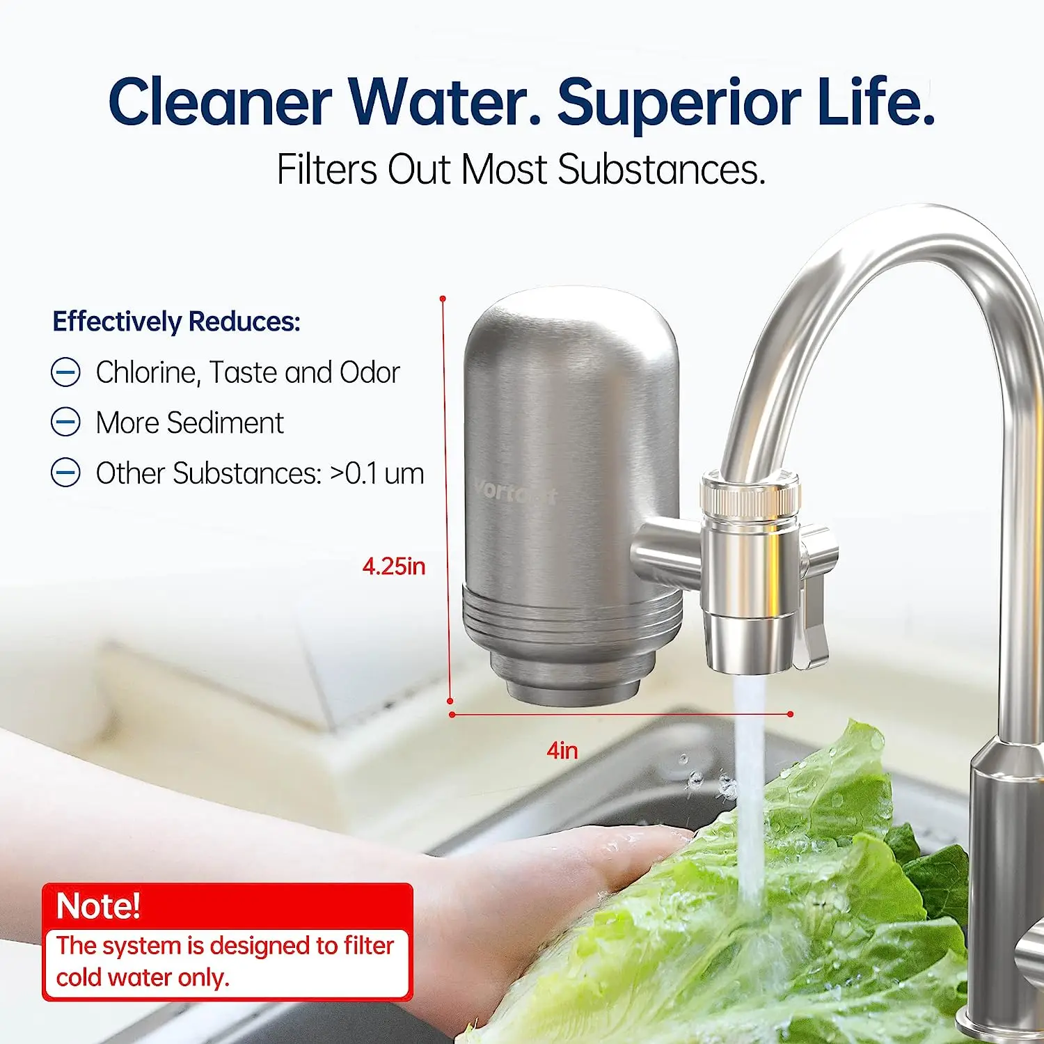 Portable Activated Carbon OEM Faucet Purifier/Kitchen Faucet Tap Water Purifier/Home Tap Water Filter
