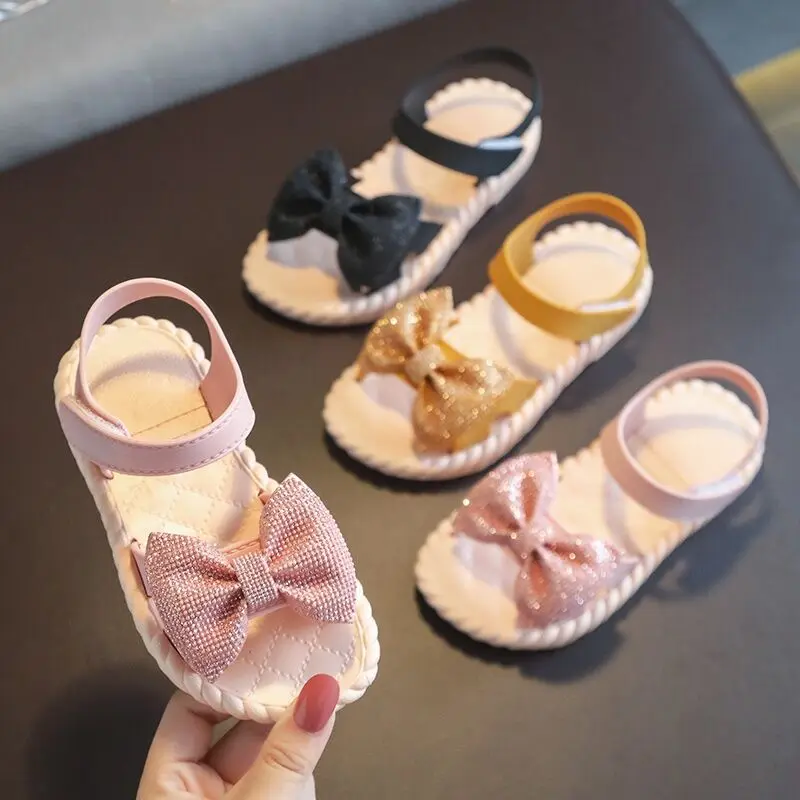 Wholesale  summer sweet princess fashion girl  cute casual shoes girl PVC Children sandals