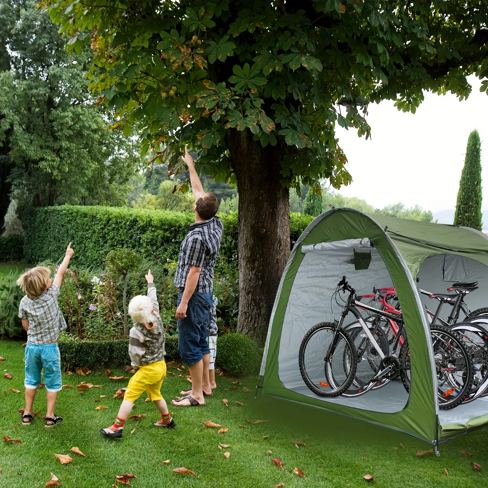 Outdoor Bike Covers Storage Shed Tent Outdoor Motorcycle Storage shed Neat Tent Waterproof Storage  Bicycle Cover