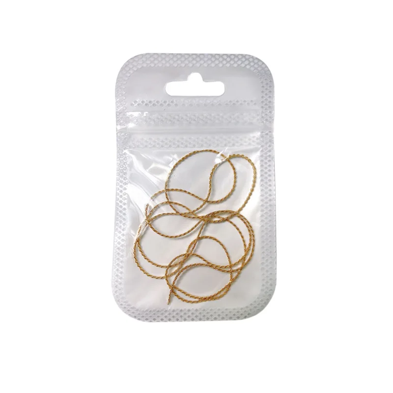 2022 Hotsale 3d Nail Charms Luxury Gold Silver Retro And Chic Metal Chain Nail Art Decoration Nail Accessories