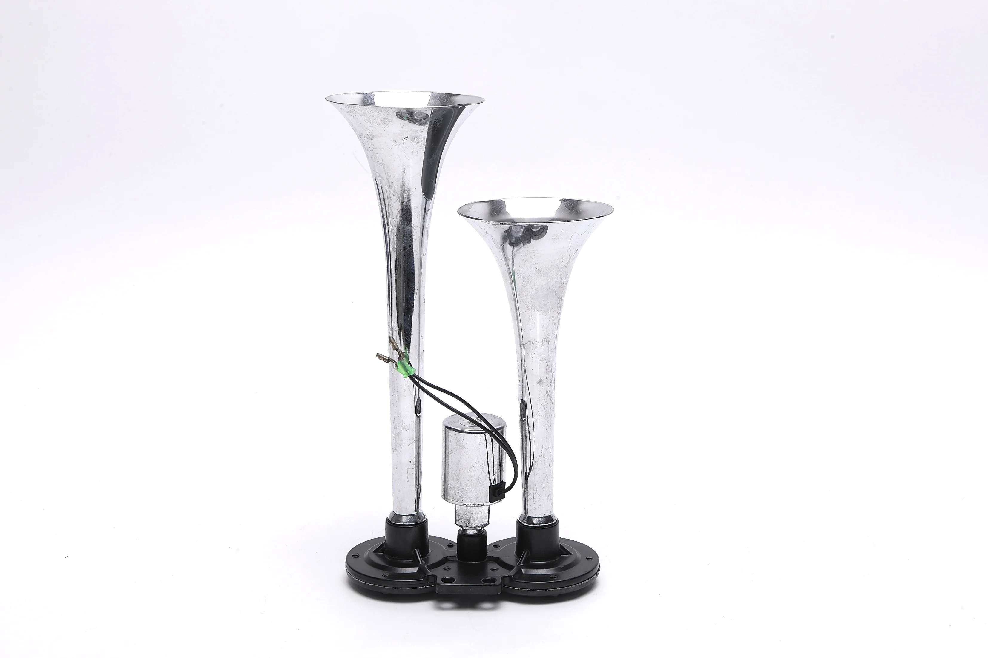 ZH-022 truck air horn 24V Factory price Super Loud Dual Trumpet Silver Electric air pressure horn