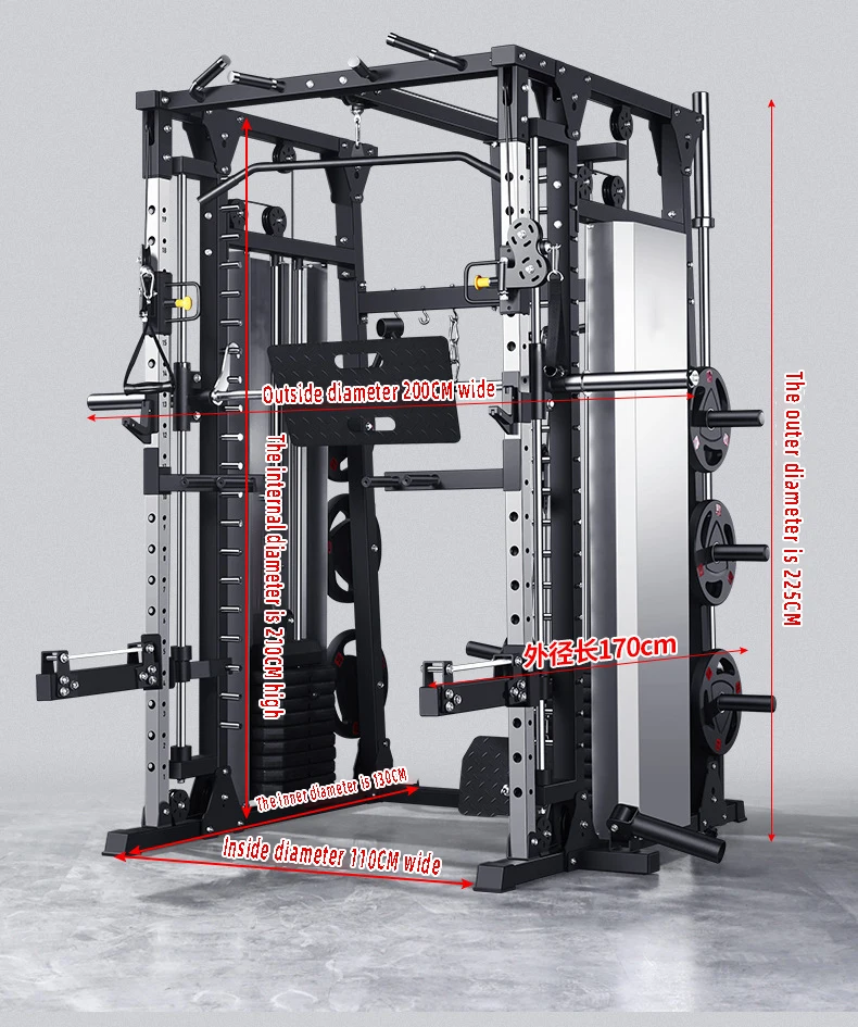 Powerful multi functional Smith gantry machine squat rack  for fitness equipment Gym machine