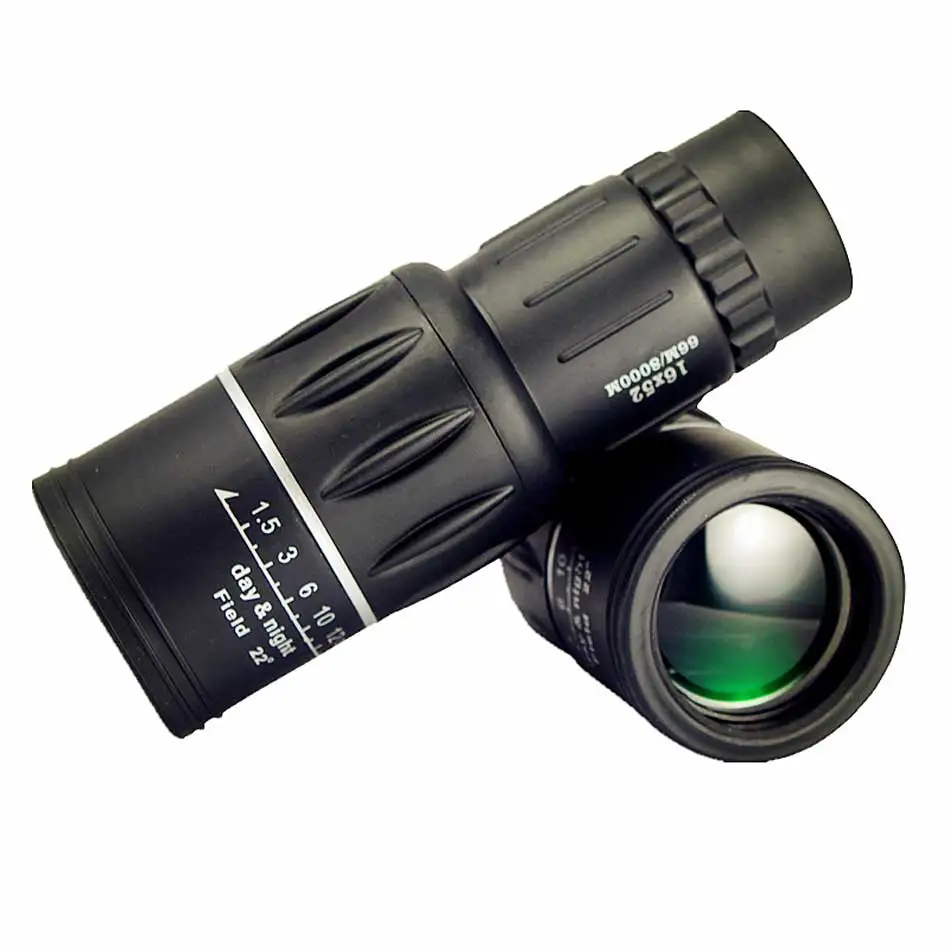Portable 16 X 52 Binoculars Telescope Monocular 66 / 8000M Plastic Outdoor Sports Telescope