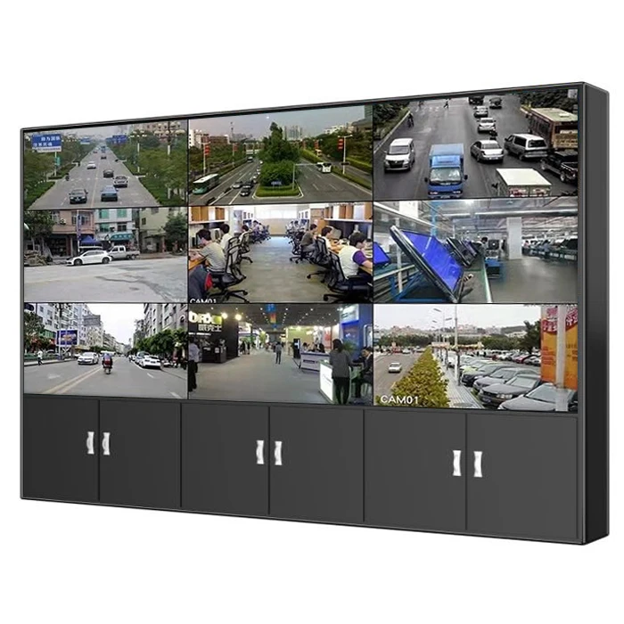 Shopping mall display advertising screen HD high resolution easy to install lcd wall display