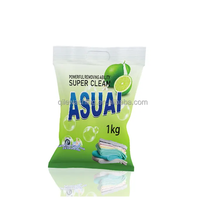 Africa OEM High Foam Washing Powder Good Quality Laundry Detergent Effect Washing Machine Powder Wholesale Detergent Powder Bag