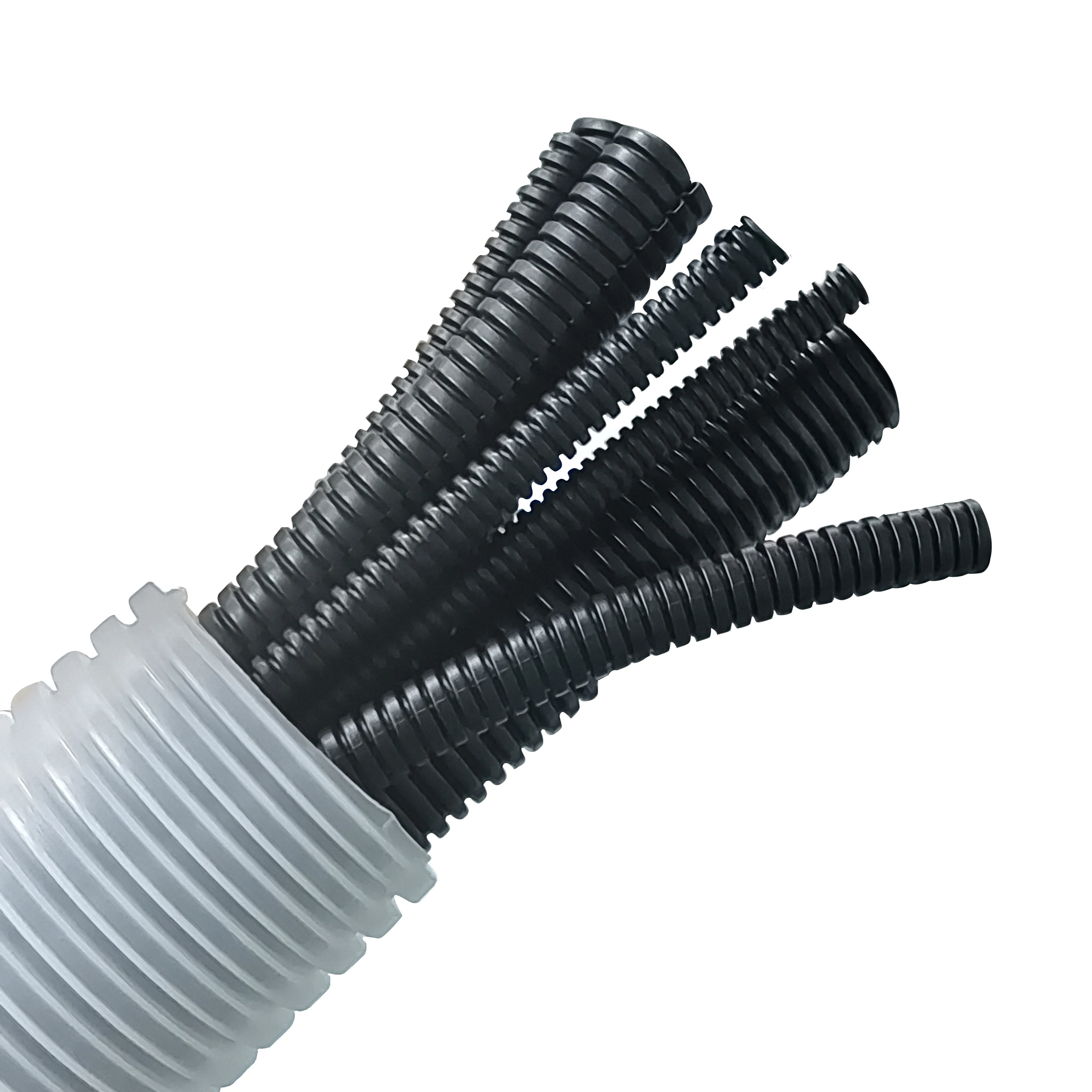 Factory wholesale corrugated flexible pipe bellows pp15.8mm plastic corrugated conduit