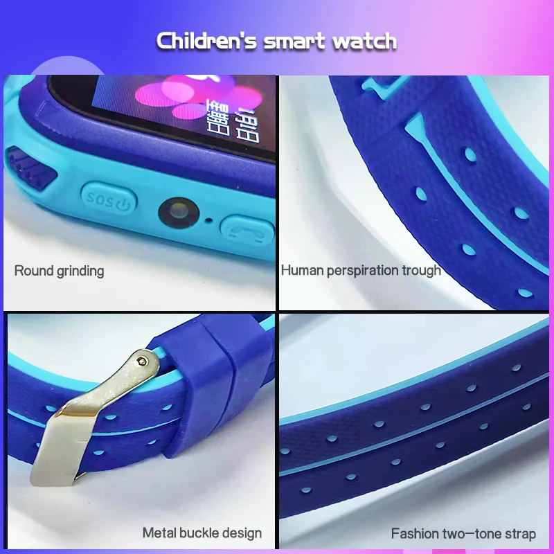 Kids Gps Watch With Video Calling Wifi Lbs Triple Positioning Sos Call Ip67 Water Proof Watch Children Smart Watch