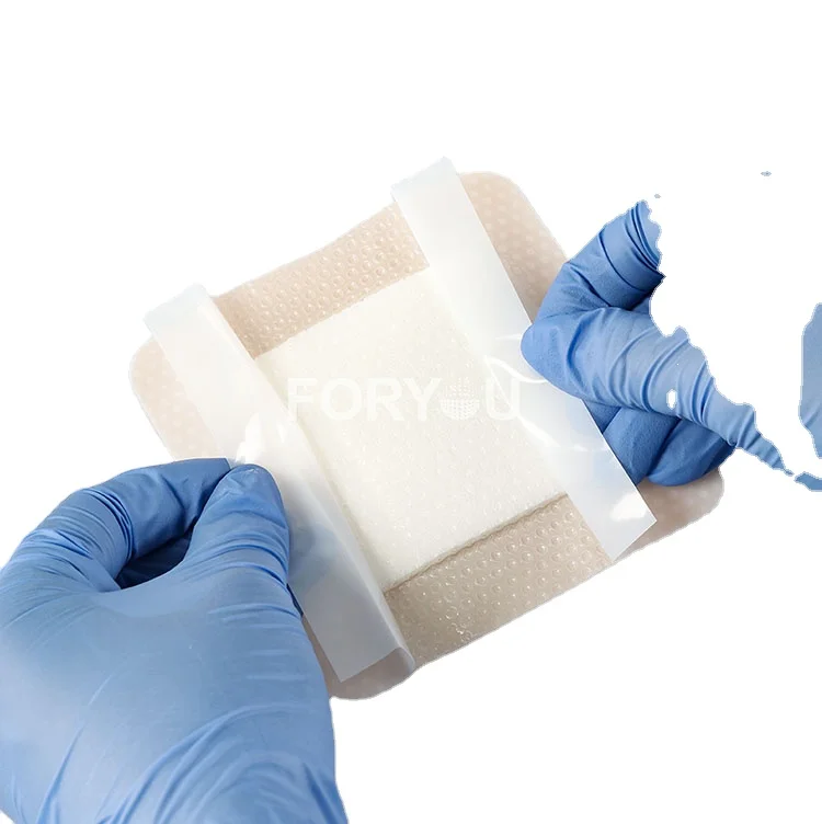 Good Quality Silver Ion Foam Medical Alginate Silicone Sacral Waterproof Self Adhesive Super Absorbent Wound Dressing