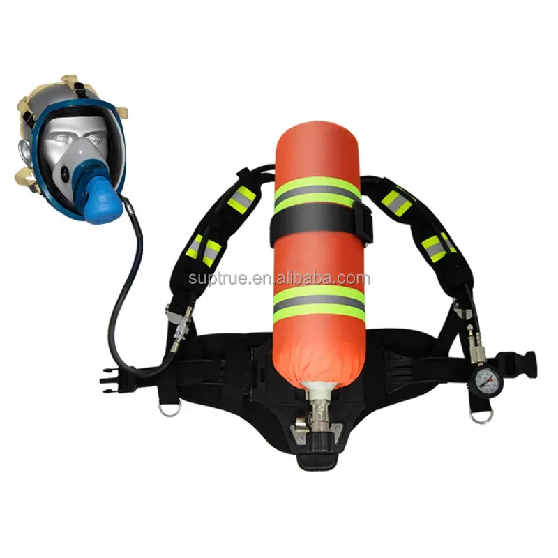 Low price SCBA 30Mpa Working Pressure Carbon Fiber Air Breathing Apparatus