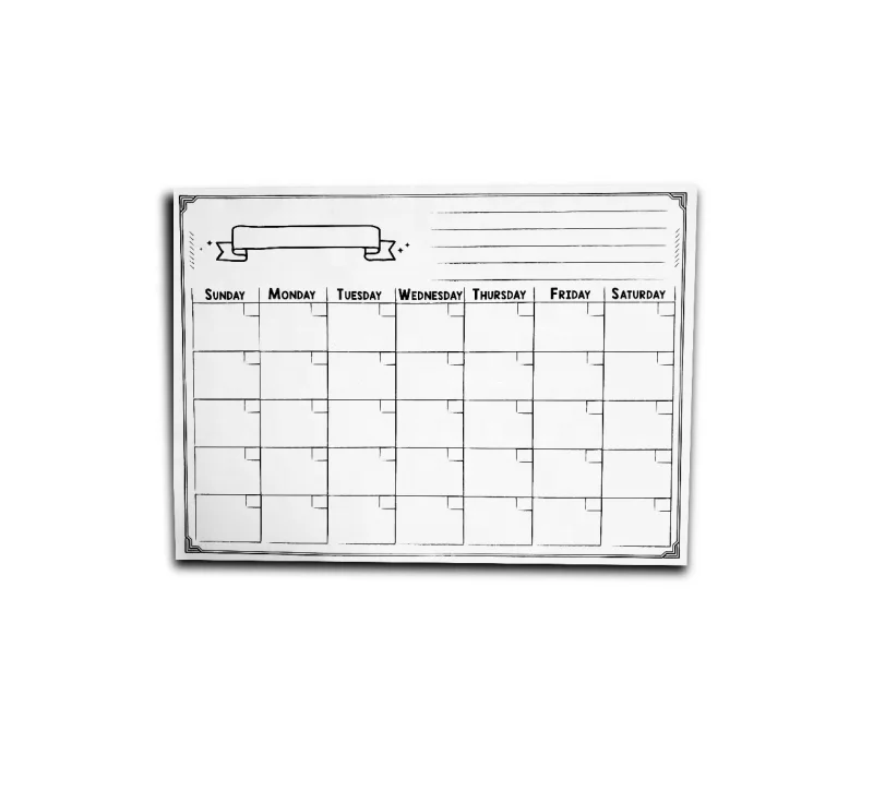 BSCI Dry Erase Write Message Board Fridge Magnet Calendar Magnetic