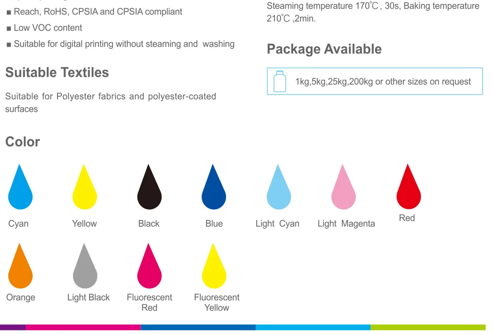 Reactive ink for digital textile printing