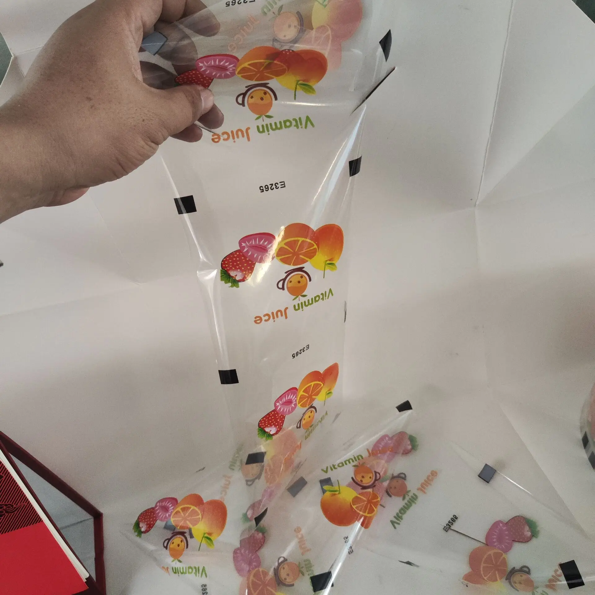 supermarket sealing film disposable transparent with custom logo