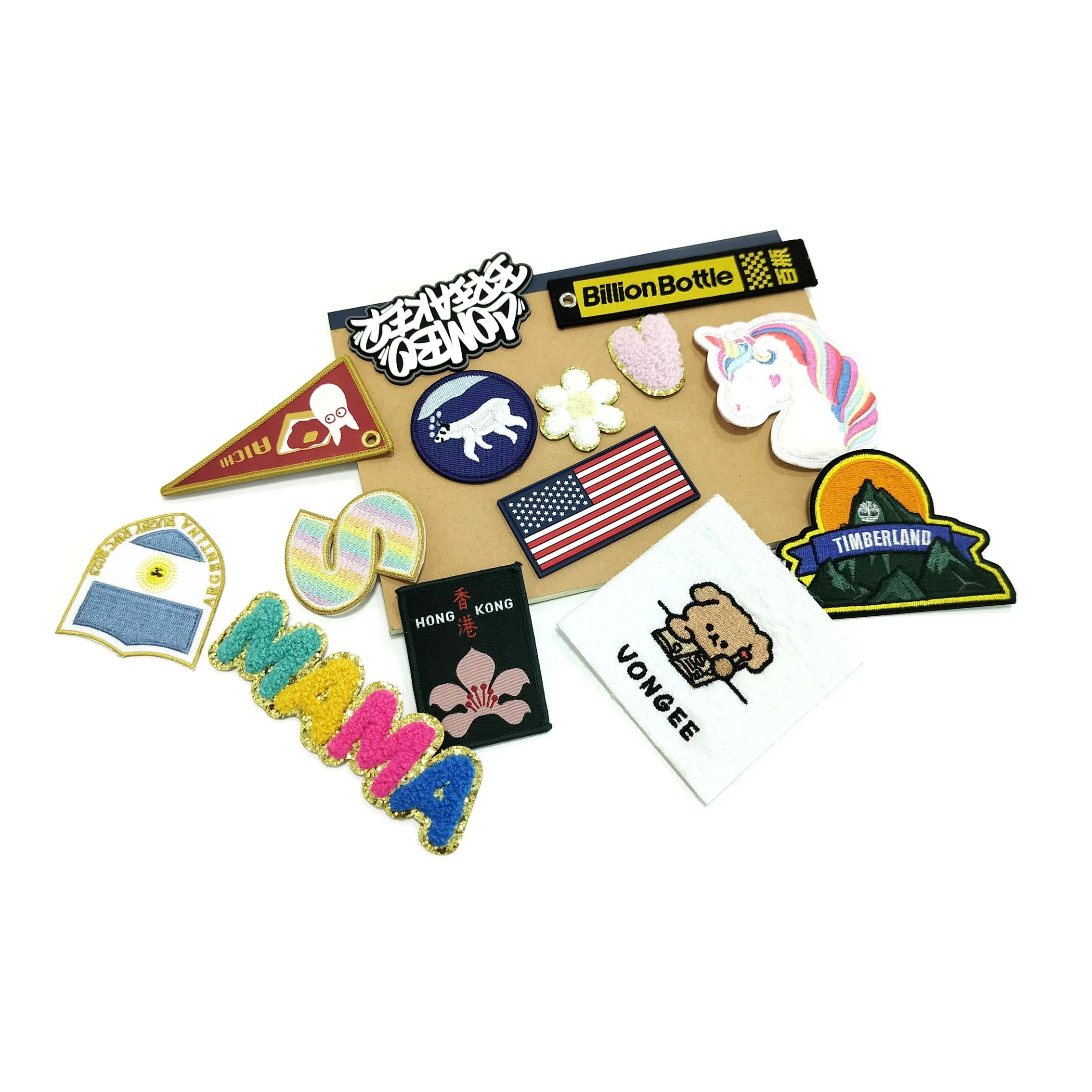 3D Silicone PVC Patches Rubber Labels For Clothing Designer Logo Clothes Patch sewing and Iron On label