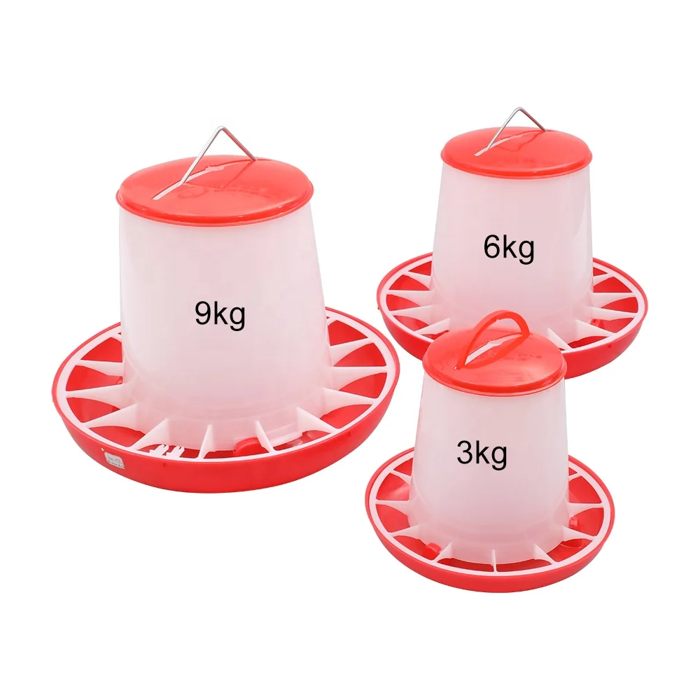 Farm Daily Use Large 6pounds Plastic pan chicken feeder for baby chick feeders