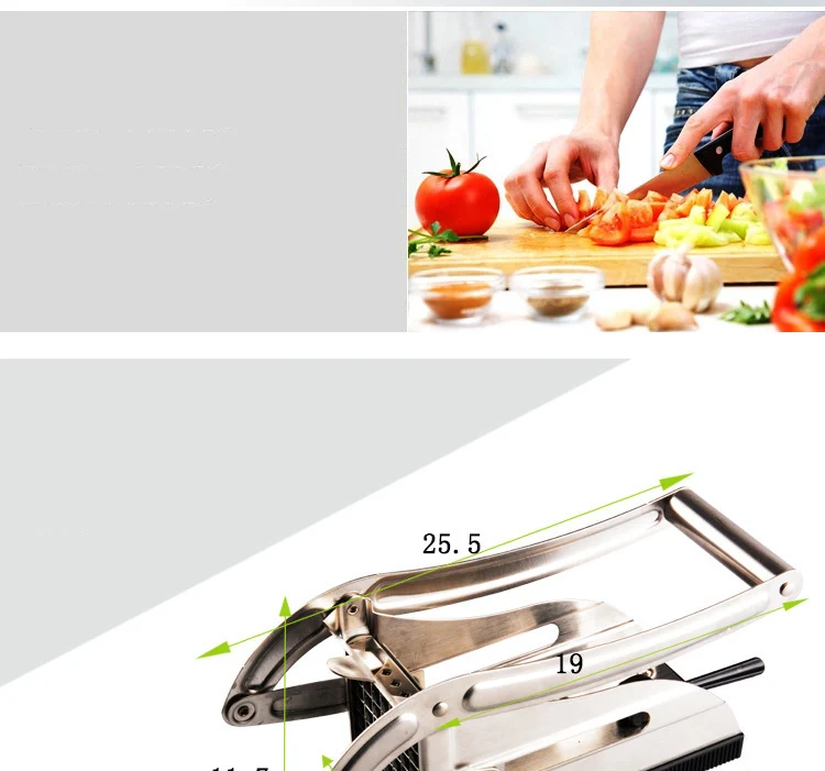 Hot sale Stainless Steel Meat Chips Slicer Potato Cutter Potato Slicing Machine Home Kitchen Tools Manual veggie chopper