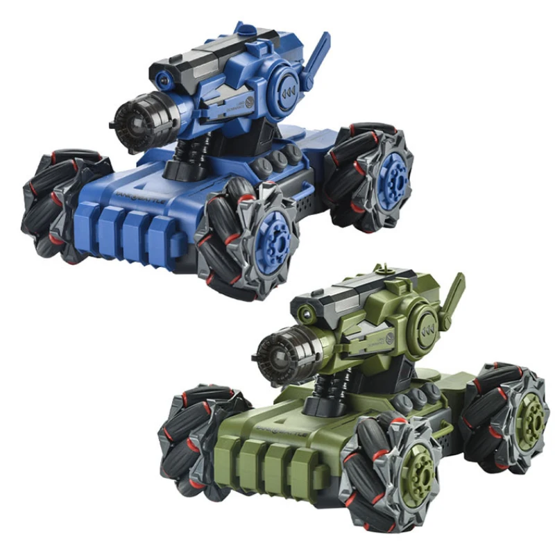 2,4G высокоскоростной пульт дистанционного управления лазерная стрельба Дрифтинг спрей дым боевой танк RC