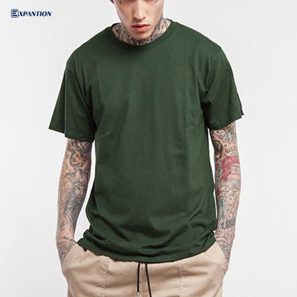 
EXP factory wholesale OEM custom embroidery printed high quality 100 cotton blank sustainable loose fit tshirts with logo custom 