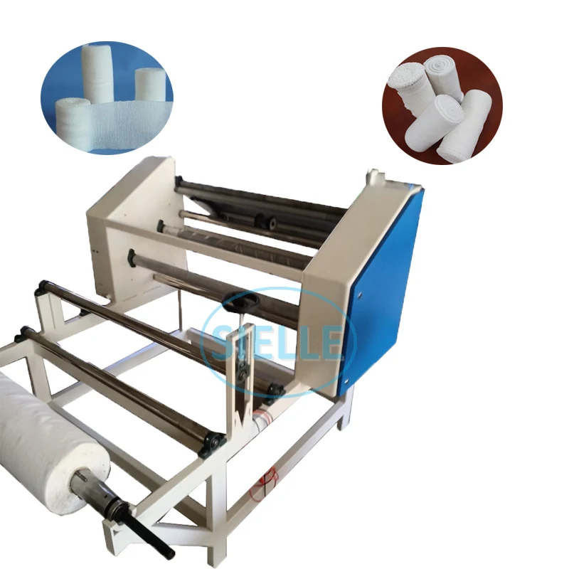 Pop bandage rolling machine/Commercial gauze roll bandage making machine