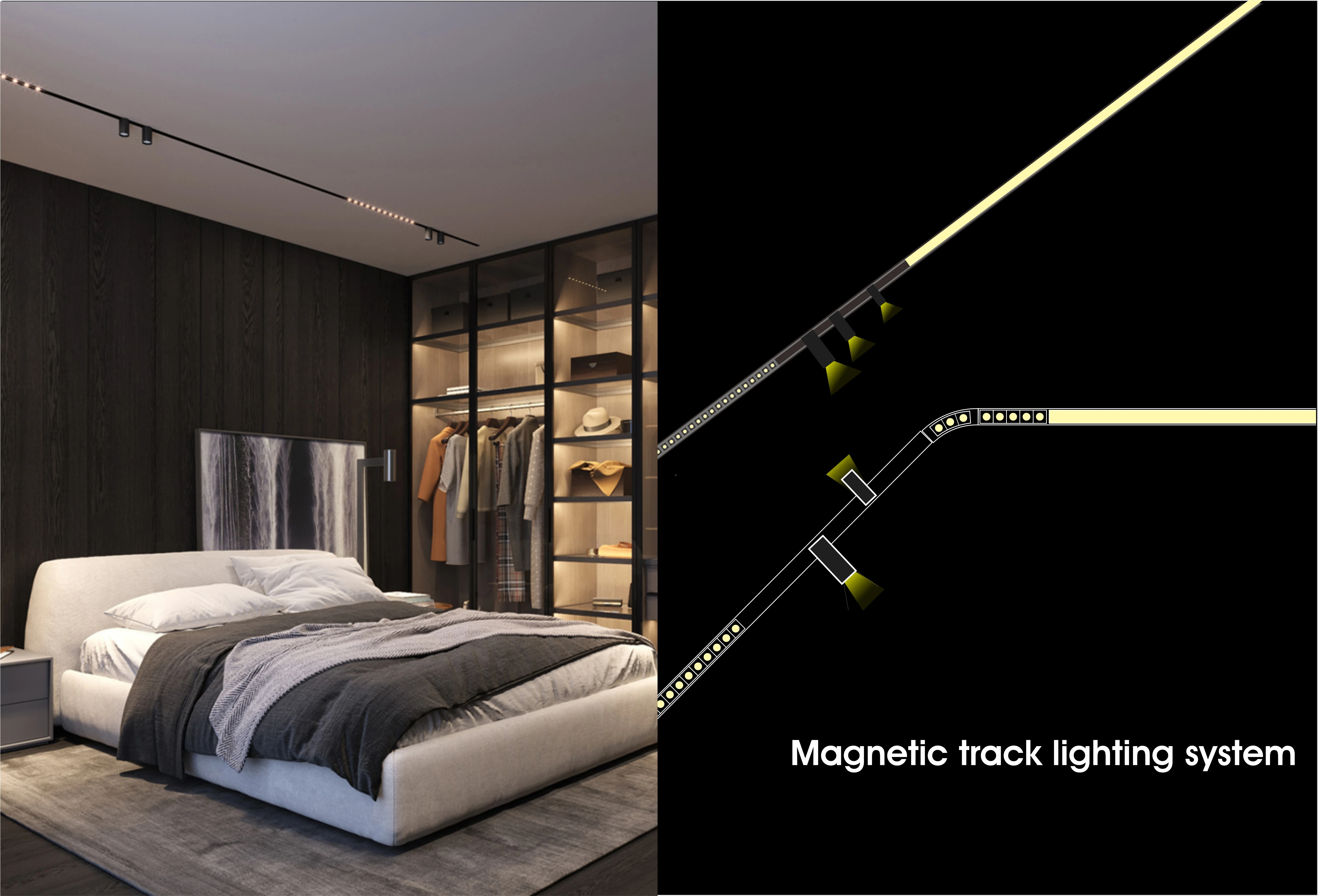 linear track spot light