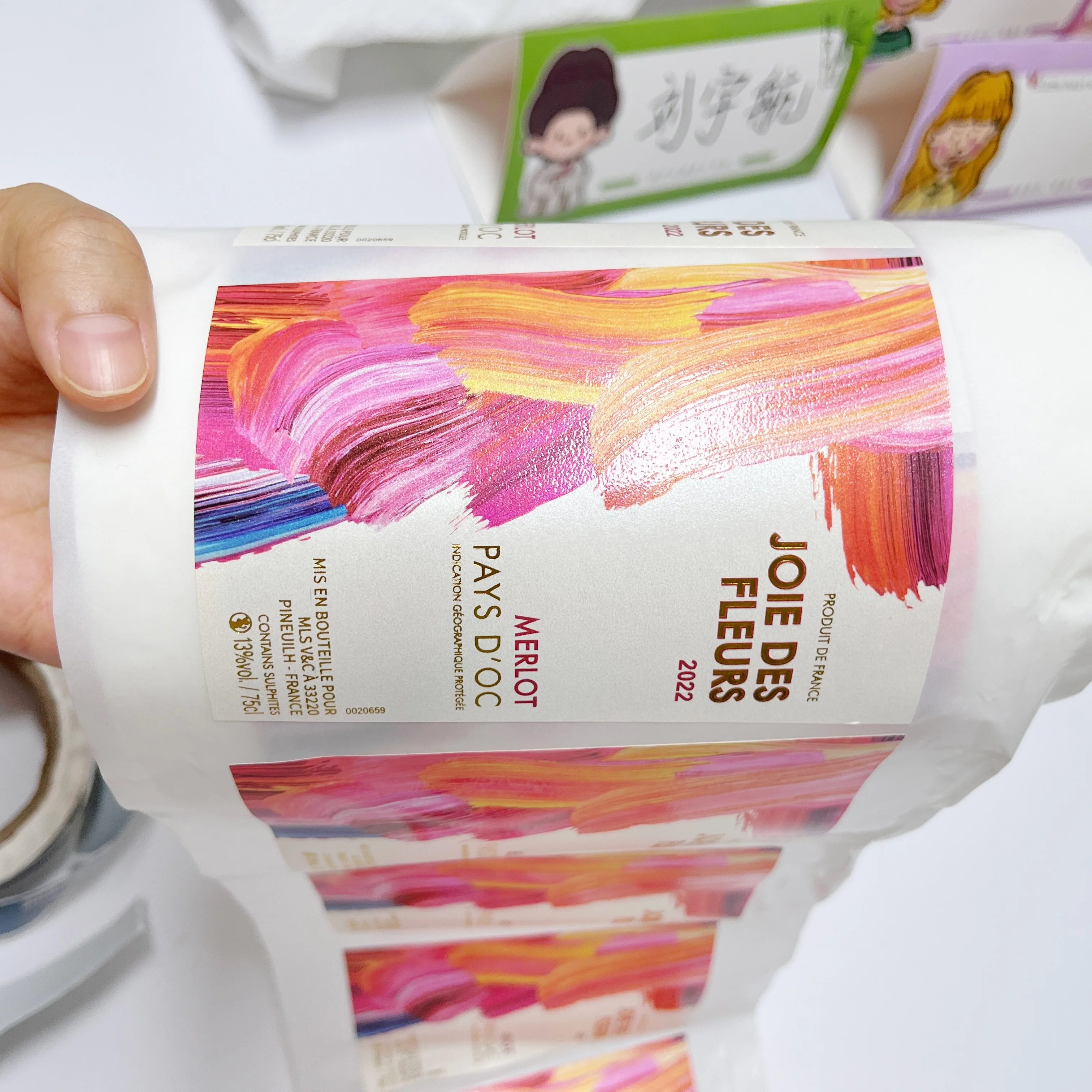 Custom hologram stickers new design with your own logo 3d sticker hologram hot stamping foil