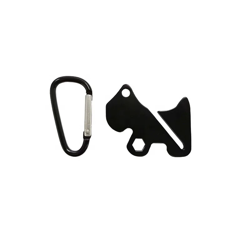 2022 Amazon Customized Logo Dog poop bag clip metal Hands Free Pet Waste Bag Clips For Leash Dispenser Accessories