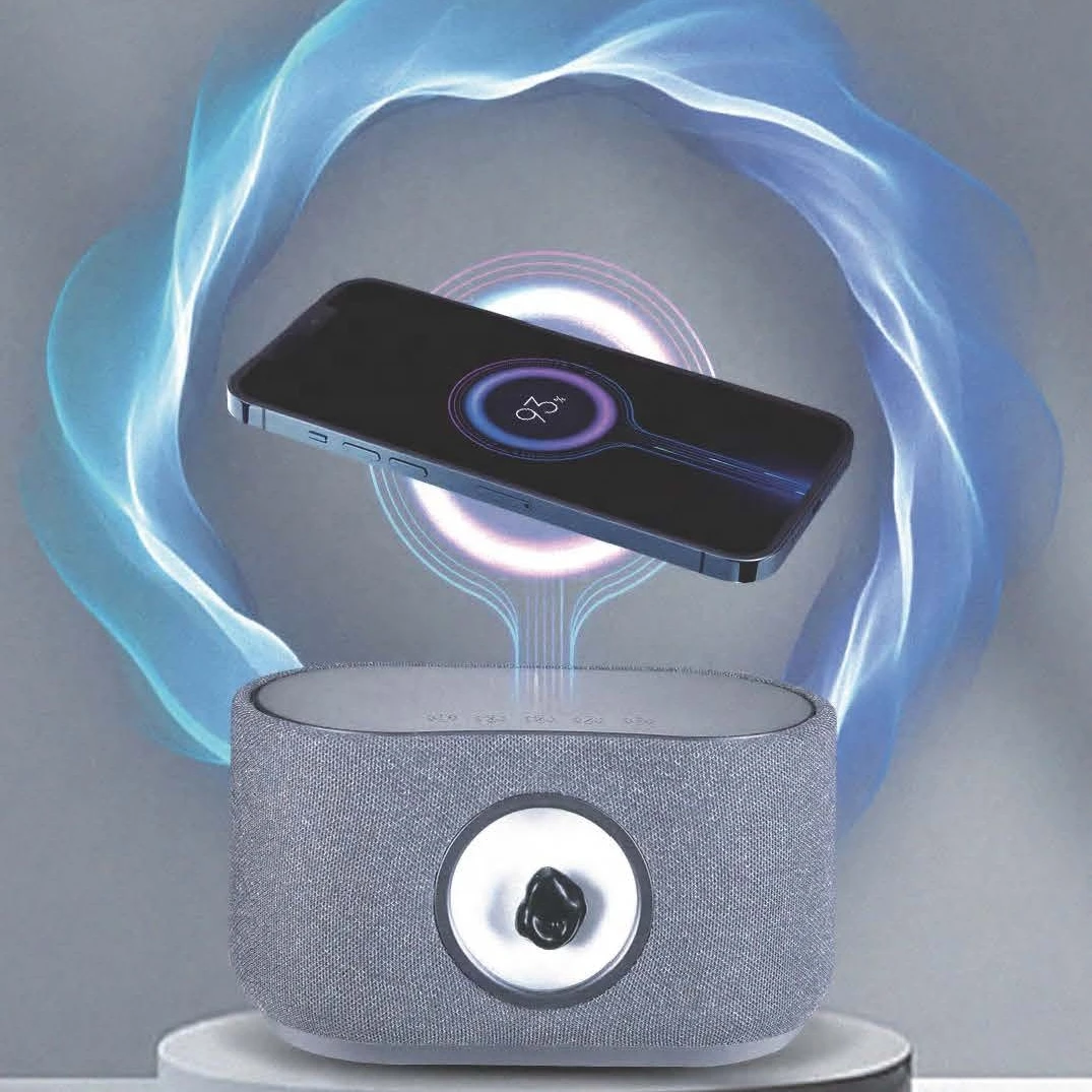 Magnetic fluid speaker with phone charging function  visualization Floating ferrofluid Blue tooth symbiotic speaker with bass