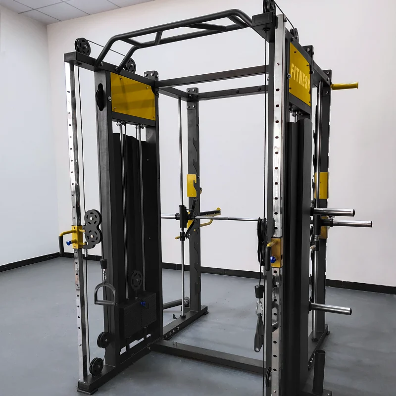 Commercial Fitness Equipment Multi Gym Equipment With Smith Machine And Cable Crossover