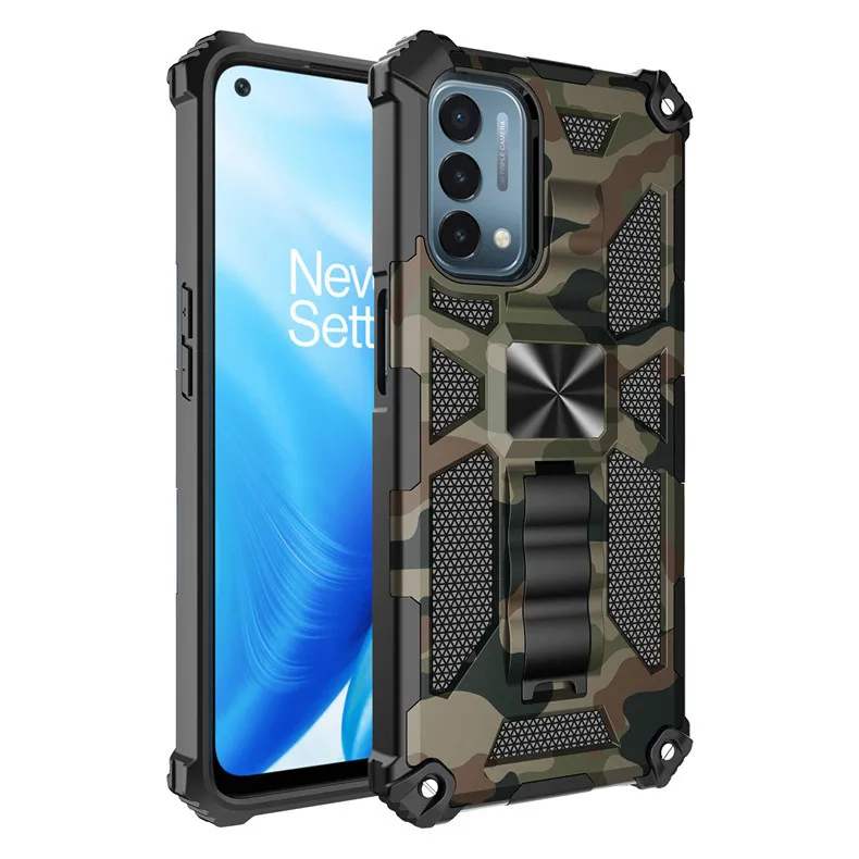 One Plus 9 Pro Kickstand Armor Army Grade Car Magnetic phone case cases for Oneplus N10 N100 N200 5G