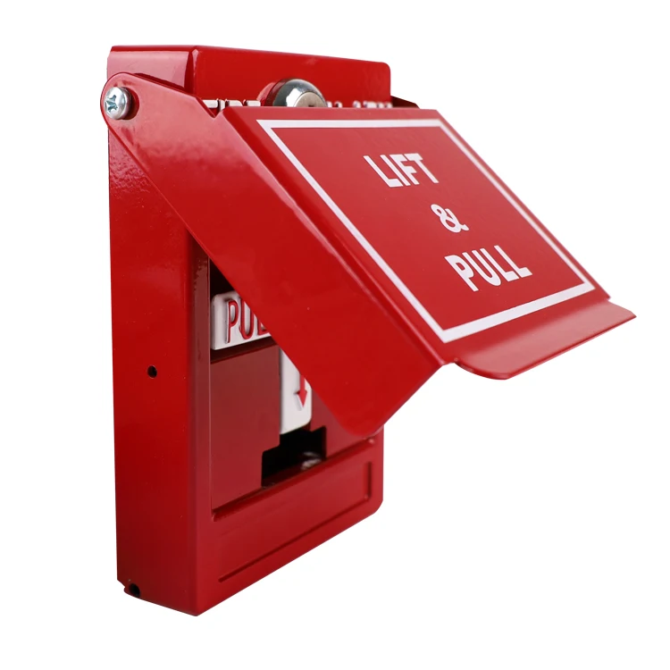 Metal Construction Manual Call Point with Key fire alarm system accessory Fire Alarm Pull Station with good quality
