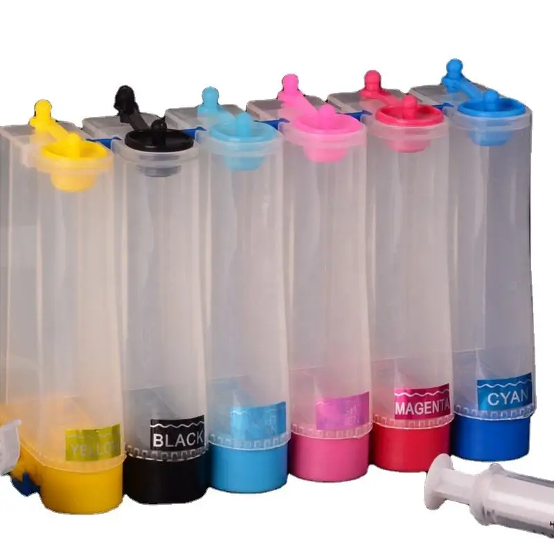 Ocbestjet CISS T0851-T0856 with Chips Compatible Inkjet Printer System For Epson Stylus Phot T60 1390 Continuous Ink Supply