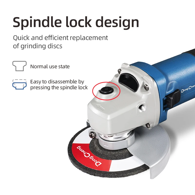 Dong Cheng Professional Power Tools High Quality Electric 220v 720W 100mm Corded Mini Angle Grinder