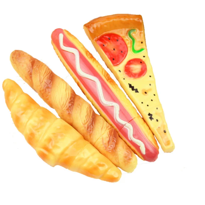 Promotional pizza hot dog bread pen creative fancy plastic ballpoint pen