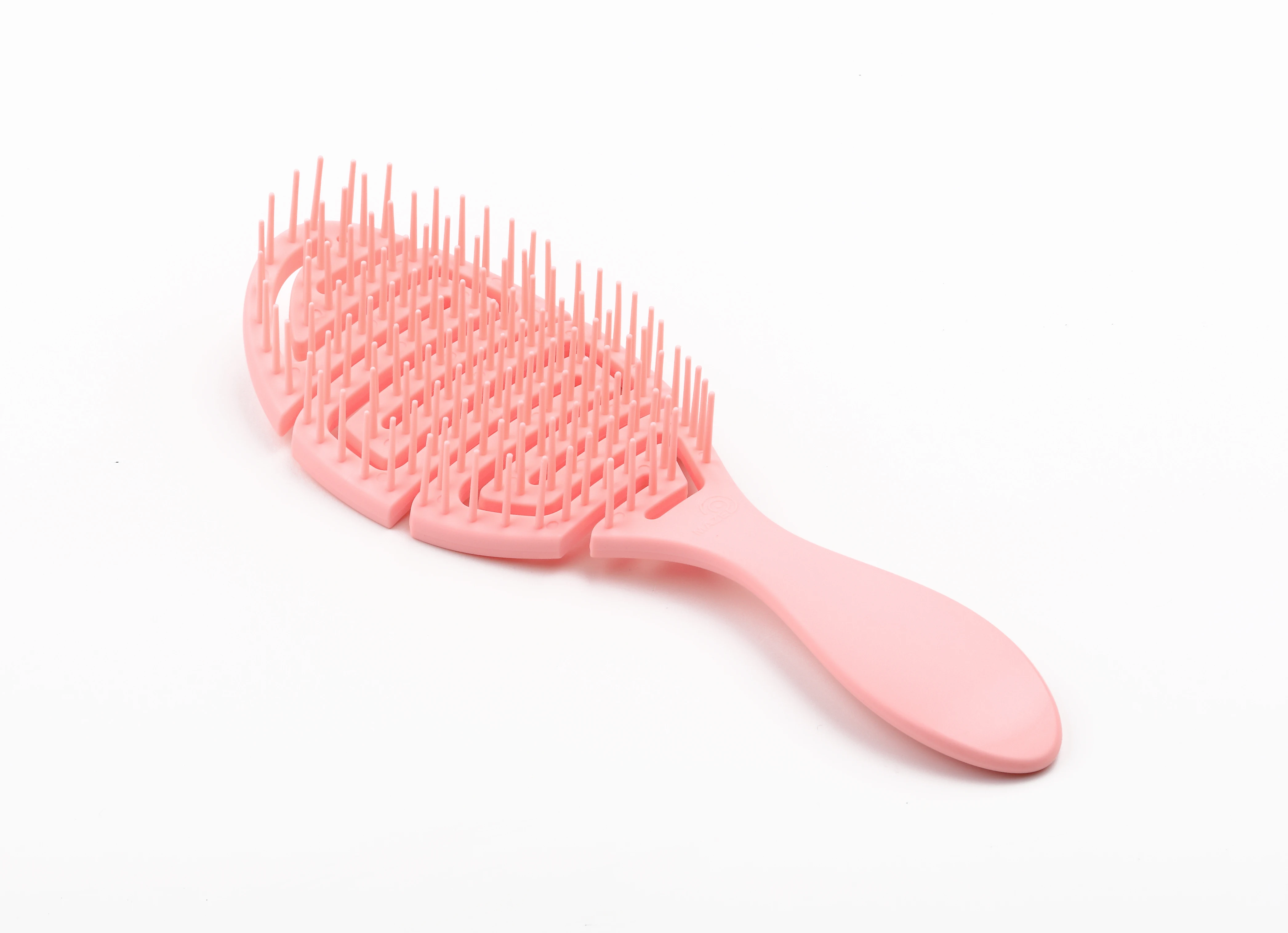 Custom Logo Hot Sale Fashion Girls New Material Flexible Scalp Massager Hair Brush, Vented Detangling Hair Brush
