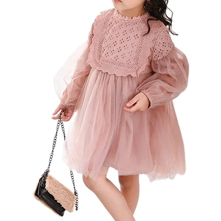 Spring ins hot sale sweet little girl tulle princess dress online store boutique toddler baby girl lace embroidered tutu dresses