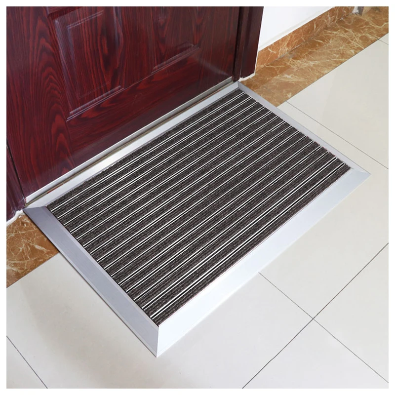 Water Proof Embedded Door Entrance Belgium Carpet Commercial Aluminum Outdoor mat for shop aluminum dust control mat