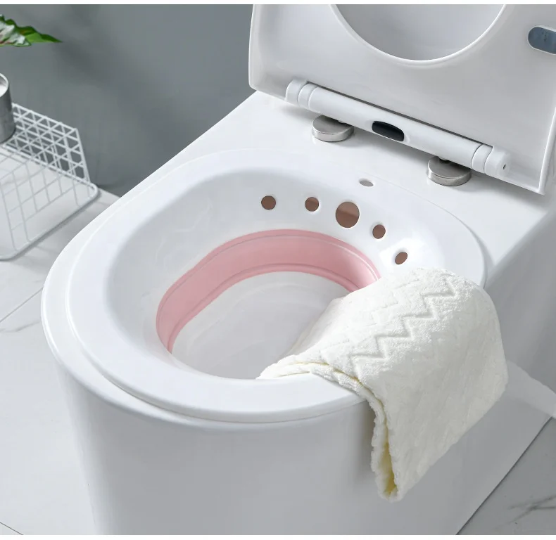 Hip Bath Basin Postpartum Sitting Basin Pregnant Women Bidet Squatting Hemorrhoids Patients Postoperative Care Basin Bathroom