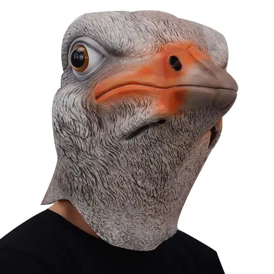 Factory Custom Realistic Scary Latex Animal Mask Creepy Halloween Party Costume for Adults Kids