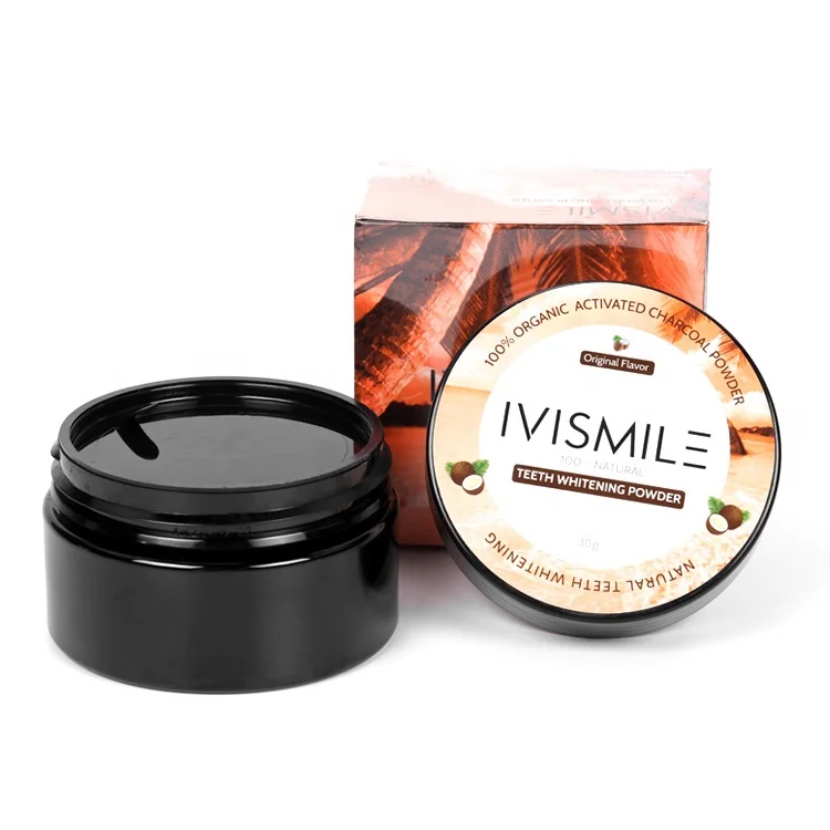 
IVISMILE 2020 Wholesale Teeth Protection Organic Activated Coconut Charcoal Powder 