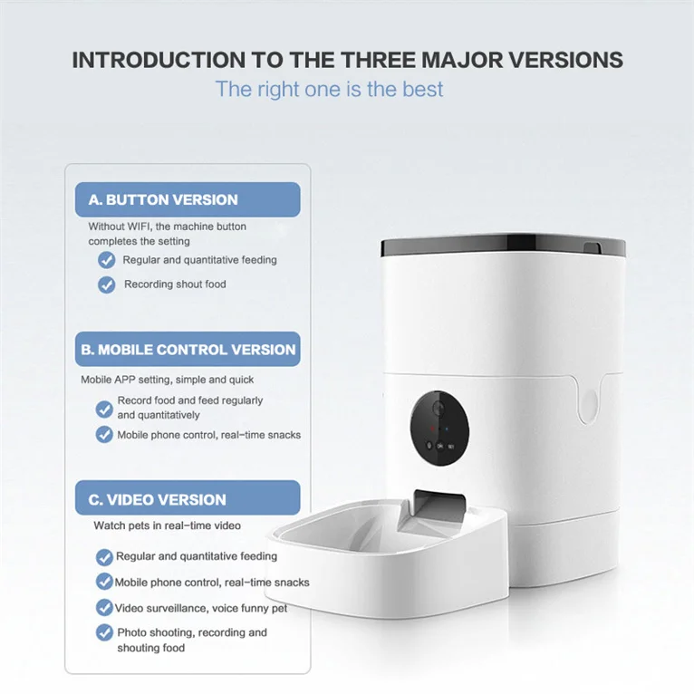 Cheap Price App Controlled Smart Pet Cat Dog Feeder For Family