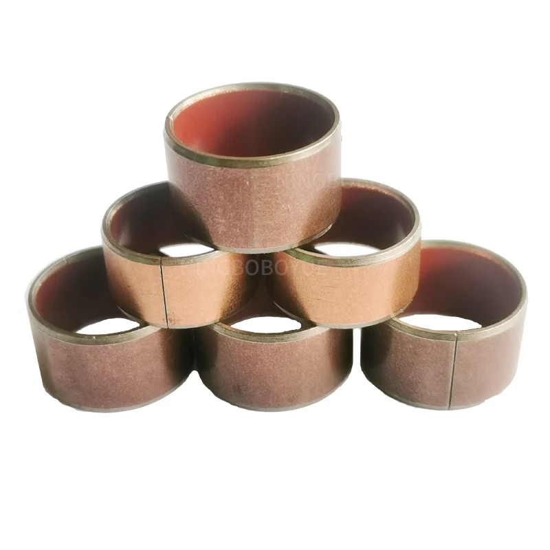high quality hardened brass bushing, brass bushing rod,PTFE Composite Oilless Slide Bearing Self-lubricating Bushings