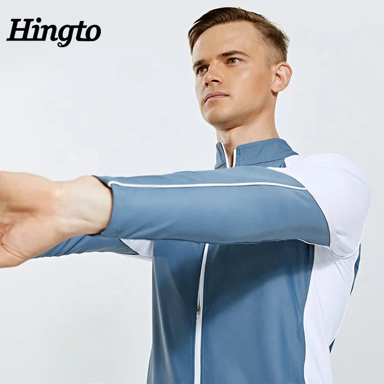 Factory OEM anti-uv mens jacket fitness compression windproof long sleeves men rash guard for outfoor soorts