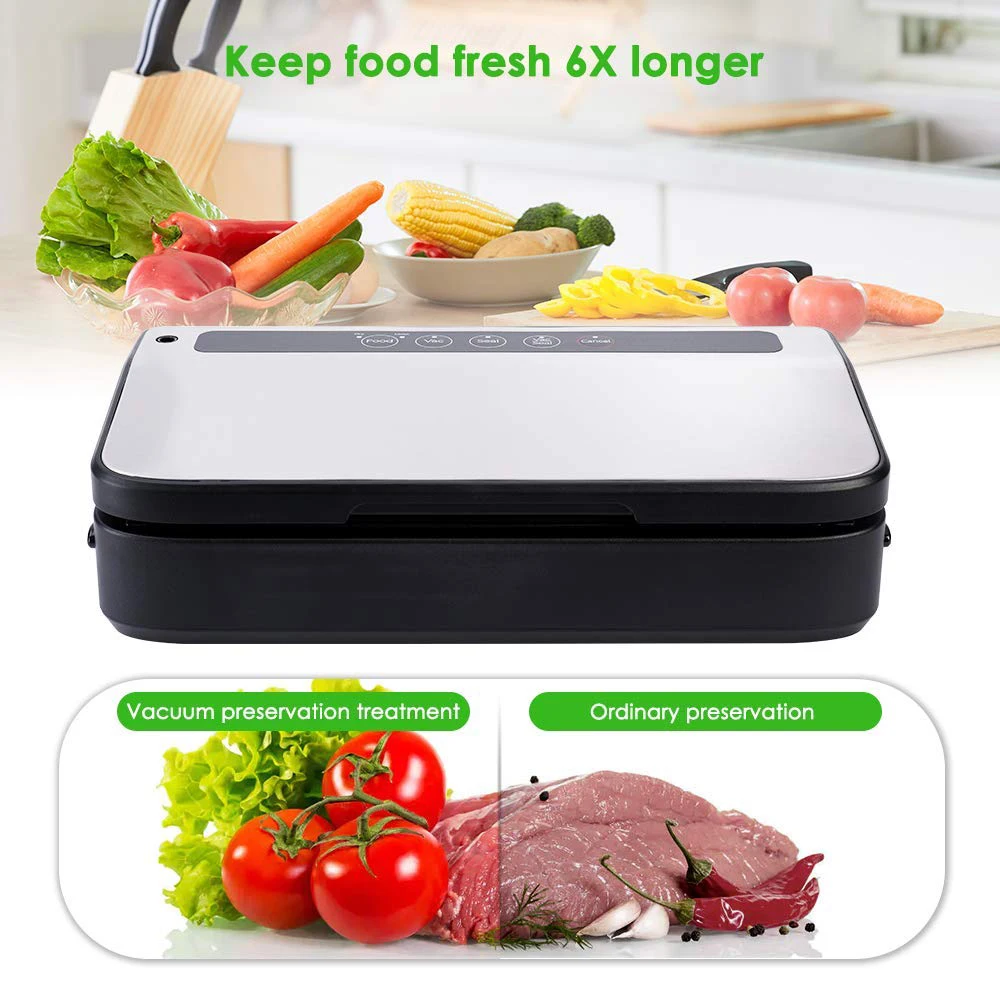 Stainless Steel Package Vacuum S Bag Packaging Seal Machine Heat Vacuum Food Sealer