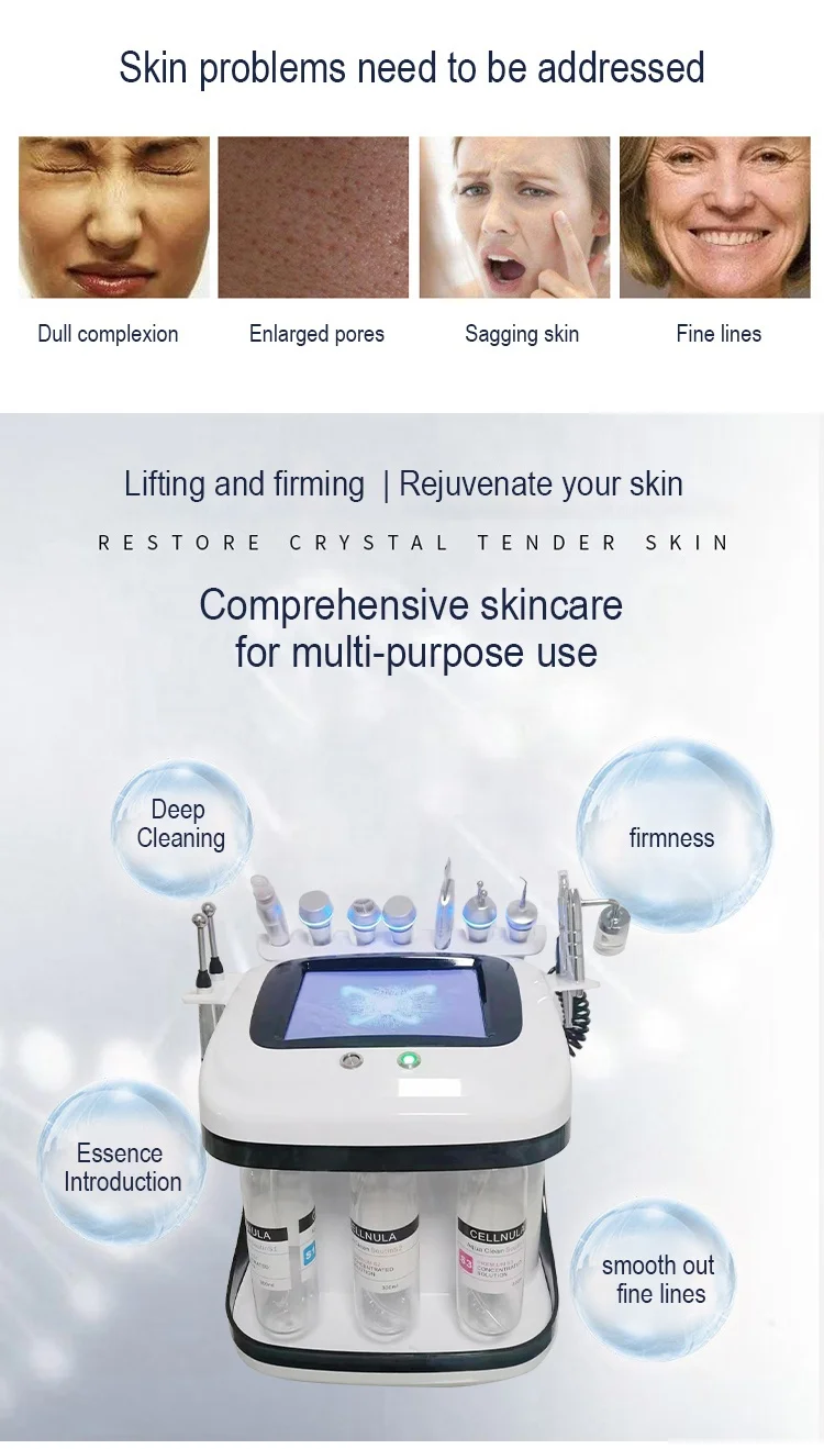 Skin Management Device Face CleaningMachine Accessories Hydro Diamond Machine German Crystal Microdermabrasion Machine