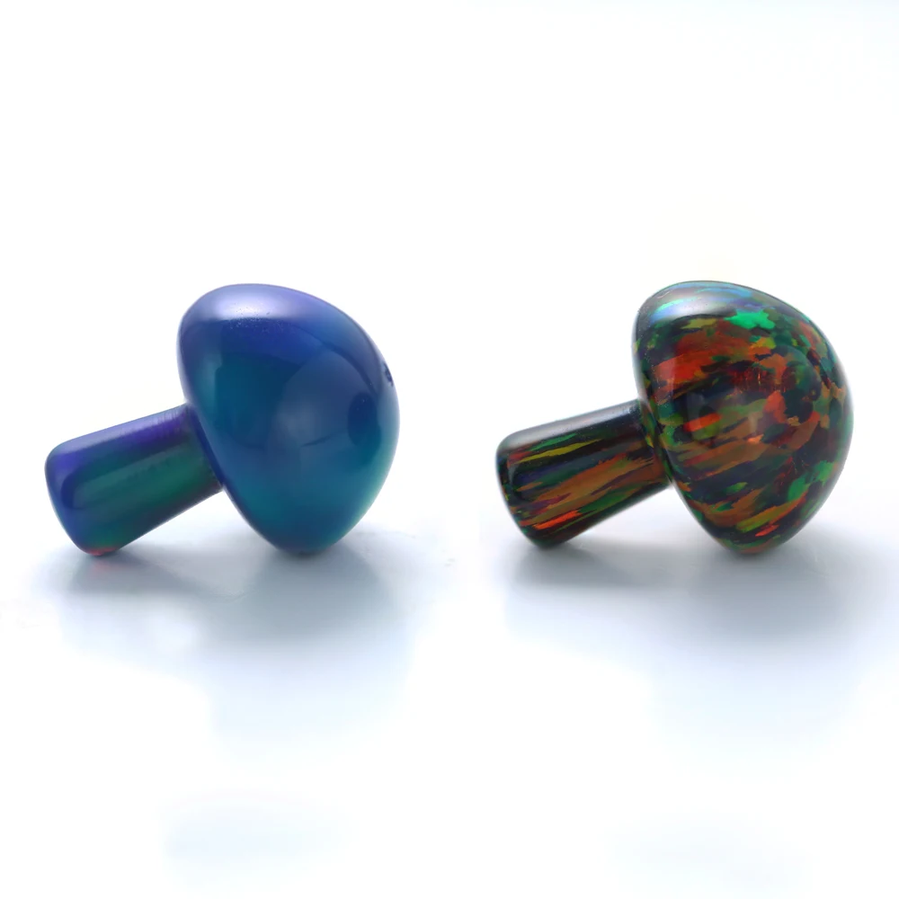 Factory Price 3D Mushroom Opal Stone Cute Black 3D Mushroom Opal Gems for Decoration